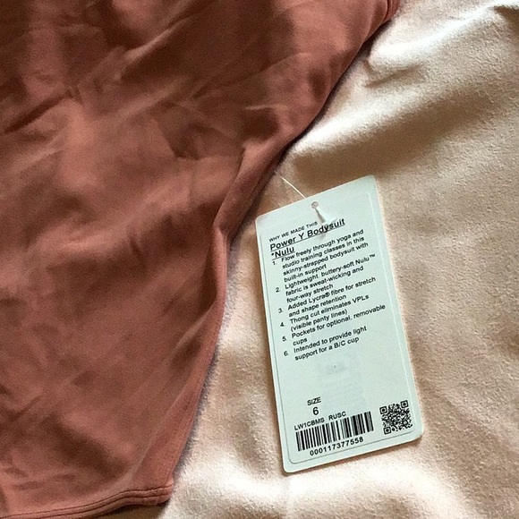 🍋 Lululemon Power Y Bodysuit size 6 - Picture 2 of 8